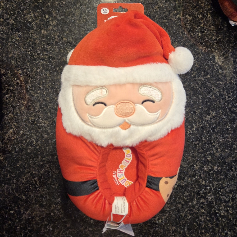 Squishmallows Santa Slippers